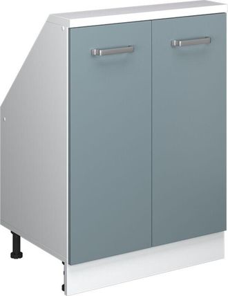 Vicco Armario Para Techo Inclinado Rion, Azul-gris-blanco, Con 2 Puertas, Vicco