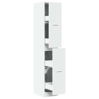 vidaXL Armario Botiqu&iacute;n Madera De Ingenier&iacute;a Blanco 30x41x174,5 Cm Vidaxl