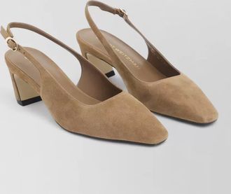 Stuart Weitzman stassi 50 slingback pointed toe mules
