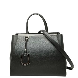 Fendi Pre-owned 2Jours Handbag - Dames - Pre-owned - Zwart - Maat: ONE Size Leer