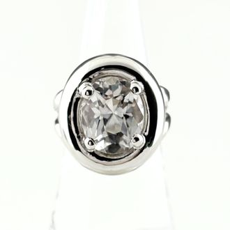 Herm&egrave;s Silver Pink Gold Silver Band Ring (Pre-Owned)