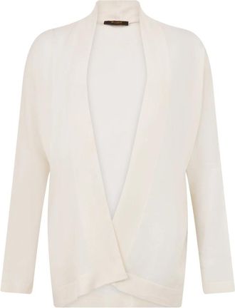 Moorer Gaia Cardigan - Dames - Vesten - Wit - XS - Wol - Truien & Vesten