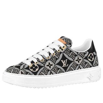 Louis Vuitton (WMNS) LOUIS VUITTON Out Sneakers Black White Monogram with Brown 1A9FNL