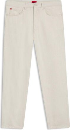 HUGO BOSS Tapered-fit jeans in ecru denim