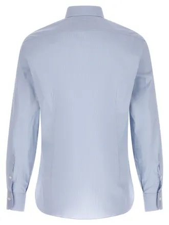 Barba Poplin Shirt - Light blue