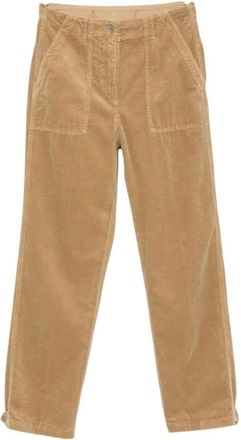 Aspesi Broeken, Dames, Beige, L, Straight Broeken