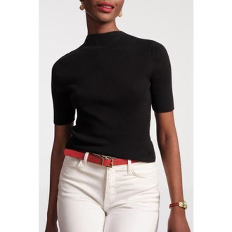 Frances Valentine Marie Sweater Solid Cotton in Black at Nordstrom, Size X-Small