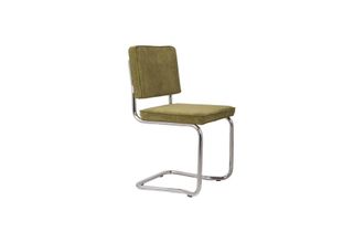 Zuiver Silla en tela verde