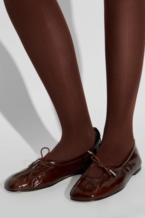 Alohas Rosalind Leather Ballerinas, Womens, Brown