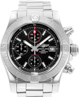 Breitling Pre-owned Breitling Avenger II Chronograph Automatic Chronometer Black Dial Mens Watch A1338111/BC32