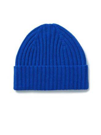 Oliver Brown Wool Beanie Hat - Royal Blue