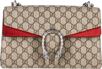 Gucci Red Sheep Leather Medium Dionysus Gg Shoulder Bag (Authentic Pre-Loved)