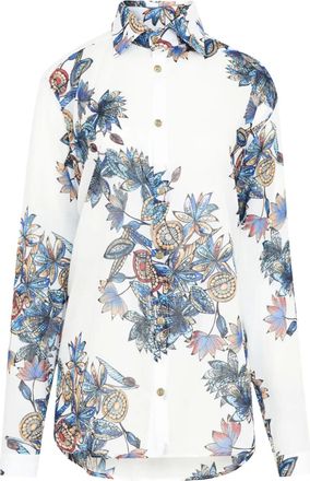 Amir Slama Camicia a fiori - Bianco