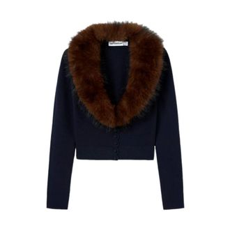 Self Portrait Truien & Vesten, Dames, Blauw, M, Cardigans