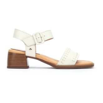 Pikolinos Off White Dames Sandaal Oliva - Dames - Sandalen met hakken - Wit - 41 EU - Schoenen