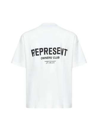 Represent Mens T-Shirt White Cotton T-Shirts And Polos