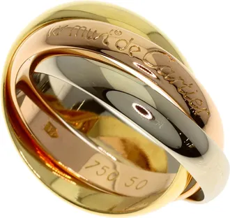 Cartier Yellow Gold (18K) Pink Gold (18K) White Gold (18K) Band Ring (Pre-Owned)