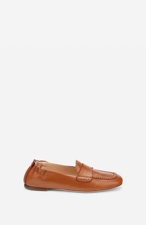 AGL Mara Pure Leather Moccasin in Brandy Nappa at Nordstrom, Size 37.5