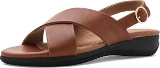 Softwalk Tillman Sling 2.0 Womens Sandals Luggage : 9.5 W (E), Leather