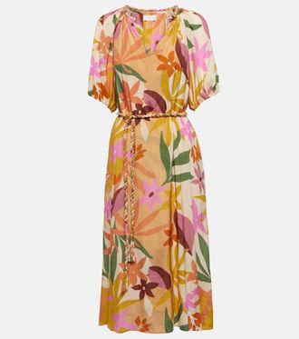 Velvet Abito midi Carol con stampa floreale