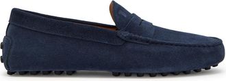 Tod's Gommino Suede Loafers - Navy - 10 (IT44 / UK10)