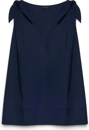 Fiorella Rubino Dames, Tops, Blauw, Maat: XS Katoen