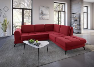 Sit&more Ecksofa »Bendigo L-Form« inklusive Sitztiefenverstellung, Bodenfreiheit 12 cm, in 2 Fussfarben