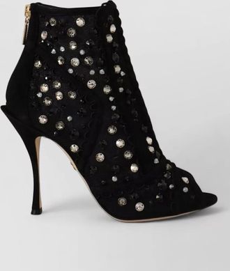 Dolce & Gabbana crystal-embellished ankle boots