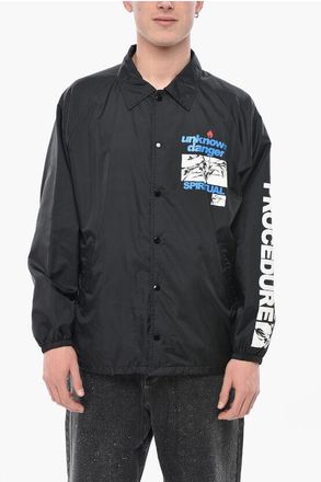 SAINT M&times;&times;&times;&times;&times;&times; Nylon Jacket with Snap Buttons size Xl