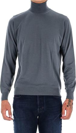 Drumohr Extrafine Super 140s Wool Turtleneck Sweater