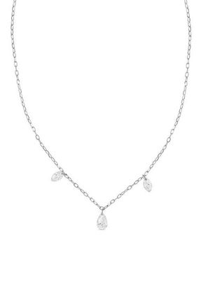Bony Levy 18K Gold Liora Natural Diamond Y-Necklace in 18K White Gold at Nordstrom, Size 16