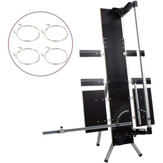 vidaXL Vidaxl - Macchina di Taglio Poliuretano Espanso Gambe in Alluminio 200 w