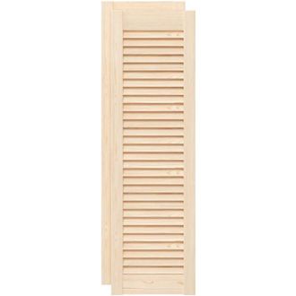 vidaXL Puerta De Armario De Lamas 2 Uds 99x29,5 Cm Madera De Pino Vidaxl
