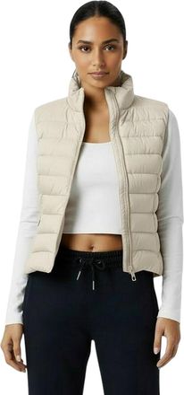 Jack Wills Lichtgewicht polyester vest voor dames (Beige)