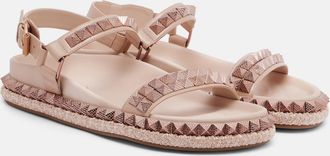 Christian Louboutin Sandali Pyrabizz in pelle con borchie