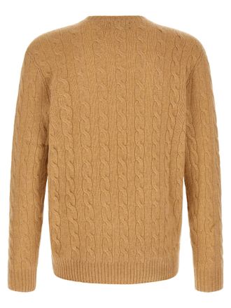 Polo Ralph Lauren Cable-Knit Wool-Cashmere Sweater - Camel