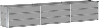 vidaXL Jardinera Gris Claro 240 X 40 X 45 Cm Acero Vidaxl