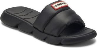 Hunter Coast Water Resistant Slide Sandal in Black 001 at Nordstrom, Size 11