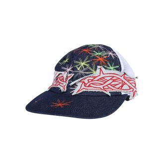 Who Decides War by Ev Bravado Klassieke Baseballpet van Katoen - Heren - Petten - Blauw - ONE Size - Katoen - Accessoires