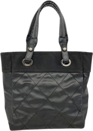Chanel Pre-owned Handbags, female, Black, Size: ONE SIZE Pre-owned Vintage Tote