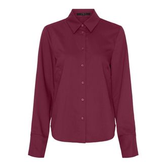 BTF-CPH Btfcph - Bamboe Shirt - Dames - Blouses & Shirts - Rood - Maat: S Zijde