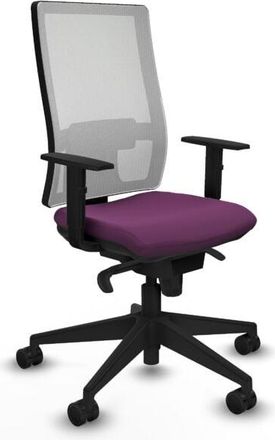 Piqueras y Crespo Piqueras Y Crespo - Horna sincro malla blanca similpiel morado brazos 1D base piramidal ruedas 65mm nailon