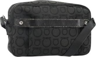 Ferragamo Pre-owned Canvas Schoudertas - Dames - Vintage Schoudertas - Zwart - ONE Size - Vintage