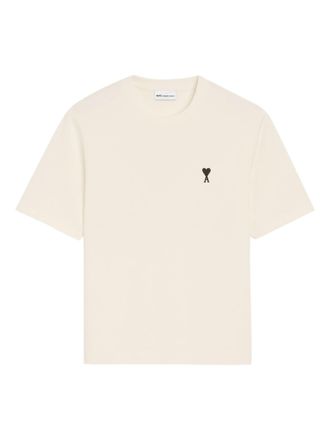 Ami Boxy Fit Short Sleeves Adc Teeshirt With Signature Print At Back