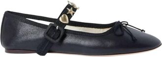 Loeffler Randall Womens Chiara Leather Shoe In Black