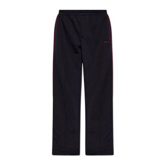 Alexander McQueen Alexander McQueen, Sweatpants, male, Blue, Size: XL Sweatpants with Stitched Seams on the Legs