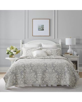 Laura Ashley Rowland Of Cotton Reversible Quilt Set