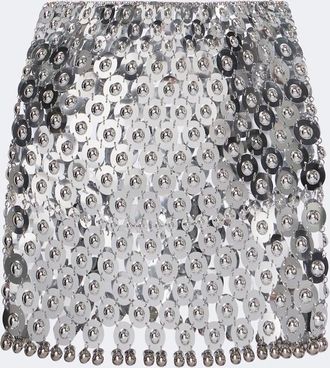 Paco Rabanne Minigonna in maglia metallica