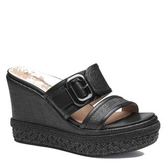 Johnston & Murphy Womens Addison Buckle-Strap Wedge