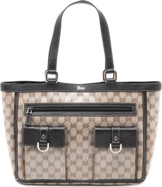 Gucci Tweedehands Gg Crystal Abbey D Ring Tote